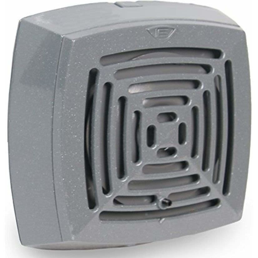 EDWARDS 874-N5 AdaptaHorn 870 Grille Vibrating Horn, 120 VAC, 0.13 A, 113/103 dB, Surface Mount, Gray